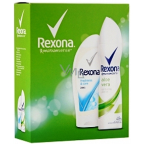 Rexona Aloe Vera Freshness & Care sprchový gel 250 ml + Aloe Vera deodorant sprej pro ženy 150 ml, kosmetická sada