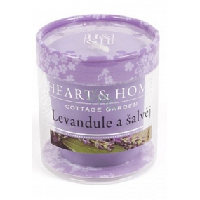 Heart & Home Levandule Sojová svíčka bez obalu hoří až 15 hodin 53 g