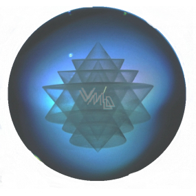 Sri Yantra ve skleněné kouli přináší materiální i spirituální bohatství 6 cm