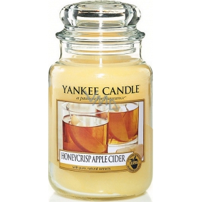 Yankee Candle Honeycrips Apple Cider - Jablečný mošt vonná svíčka Classic velká sklo 623 g