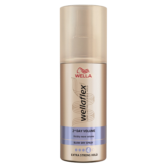 Wella Wellaflex 2nd Day Volume Extra silný sprej pro vysoušení vlasů 150 ml