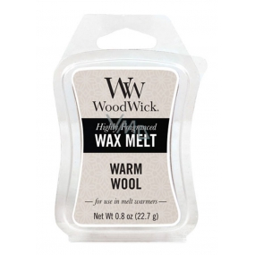 WoodWick Warm Wool - Hřejivá vlna vonný vosk do aromalampy 22.7 g