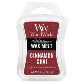 WoodWick Cinnamon Chai - Skořice a vanilka vonný vosk do aromalampy 22.7 g