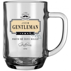 Nekupto Liga Pravých Gentlemanů Pivní sklenice Jsem Gentleman - proto mě ženy milují 500 ml