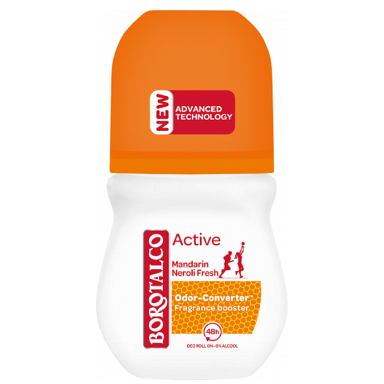 Borotalco Active Mandarin a Neroli Fresh kuličkový deodorant roll-on unisex 50 ml