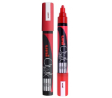 Uni Mitsubishi Chalk Marker křídový popisovač červený 1,8-2,5 mm, PWE-5M