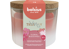 Bolsius True Joy Floral Blessings vonná svíčka ve skle s korkovým víčkem 80 x 75 mm, doba hoření 21 hodin