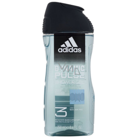 Adidas Dynamic Pulse 3in1 sprchový gel na tělo, vlasy a pleť pro muže 250 ml