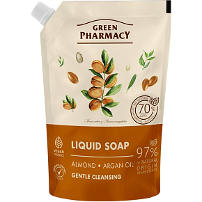 Green Pharmacy Mandle a Arganový olej tekuté mýdlo náhradní náplň 460 ml