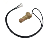Unakite Penis amulet pro plodnost, přívěsek přírodní kámen ručně broušený 3 cm, kámen osobního růstu a vizí