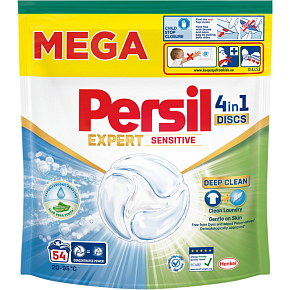 Persil Discs 4in1 prací prostředek Deep Clean Expert Sensitive 54 dávek