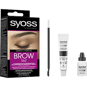 Syoss Brow Tint barva na obočí, černá Syoss Brow Tint barva na obočí, černá