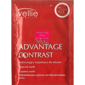 Vellie Advantage Contrast růžová/červená barevný melír na vlasy 15 g