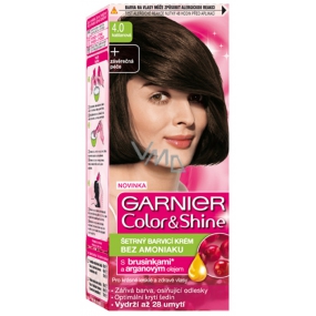 Garnier Color & Shine barva na vlasy 4.0 kaštanová