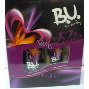B.U. Trendy parfémovaný deodorant sklo 75 ml + deodorant sprej 150 ml, pro ženy dárková sada