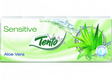 Tento Soft Aloe Vera hygienické kapesníky z čisté celulózy 3 vrstvé 10 kusů