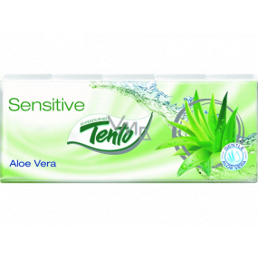 Tento Soft Aloe Vera hygienické kapesníky z čisté celulózy 3 vrstvé 10 kusů