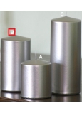 Lima Metal Serie svíčka stříbrná válec 80 x 150 mm 1 kus