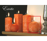 Lima Mramor Exotic vonná svíčka oranžová koule 80 mm 1 kus