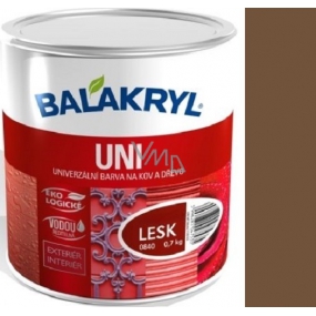 Balakryl Uni Lesk 0225 Světle hnědý univerzální barva na kov a dřevo 700 g