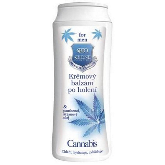 Bione Cosmetics for Men Cannabis Q10 krémový balzám po holení 200 ml