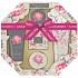 Baylis & Harding Růžová magnolie a Hruškový květ tekuté tělové mýdlo 130 ml + sprchový krém 130 ml + mýdlo 150 g + krystalky do koupele 100 g + tělové máslo 100 ml + masážní houbička, kosmetická sada osmihran