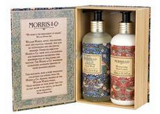 Heathcote & Ivory Strawberry Thief mycí gel 300 ml + mléko na ruce 300 ml, kosmetická sada