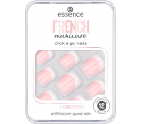 Essence French Manicure Click & Go Nails umělé nehty 01 Classic French 12 kusů