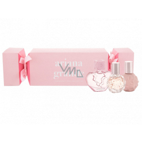 Ariana Grande Sweet Like Candy parfémovaná voda pro ženy 7,5 ml + Thank U, Next parfémovaná voda pro ženy 7,5 ml + Ari parfémovaná voda pro ženy 7,5 ml, dárková sada pro ženy