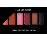 Moje Magic Studio Candy paletka očních stínů 6 barev + aplikátor 6,3 g