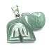 Aventurin zelený Slon přívěsek přírodní kámen, ručně broušená figurka 1,8 x 2,5 x 8 mm, kámen štěstí