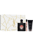 Yves Saint Laurent Opium Black parfémovaná voda 50 ml + parfémovaná voda 10 ml + tělové mléko 50 ml, dárková sada pro ženy