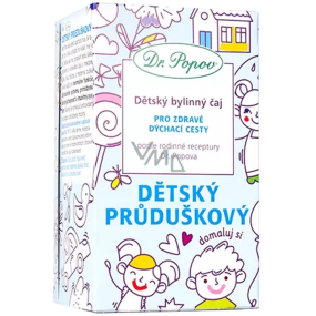 Dr. Popov Průduškový bylinný čaj pro zdravé dýchací cesty 20 x 1,5 g