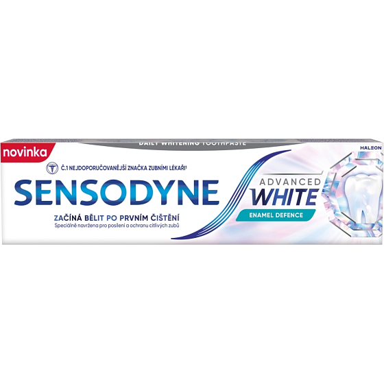 Sensodyne Advanced White Enamel Defence zubní pasta pro citlivé zuby, 75 ml