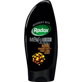 Radox Noire Dračí ovoce & camu camu bobule 2v1 sprchový gel a šampon pro muže 250 ml