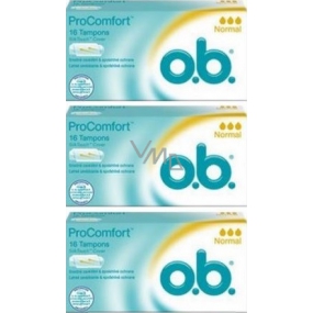 o.b. ProComfort Normal tampony 3 x 16 kusů