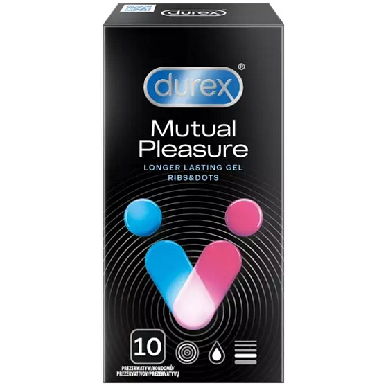 Durex Mutual Pleasure kondom nominální šířka: 56 mm 10 kusů