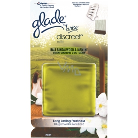 Glade Discreet Bali Sandalwood & Jasmine osvěžovač vzduchu náhradní náplň 8 g