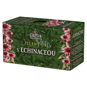 Grešík Zelený čaj s echinaceou s antioxidačními účinky 20 x 1,5 g