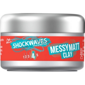 Wella Shockwaves Messy Matt Clay tvarující jíl na vlasy 75 ml