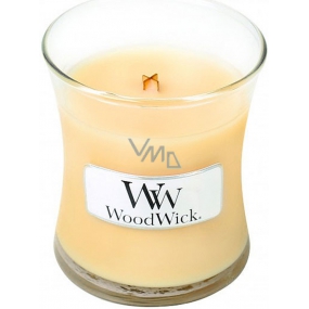WoodWick Lemongrass & Lily - Citronová tráva a lilie vonná svíčka s dřevěným knotem a víčkem sklo malá 85 g