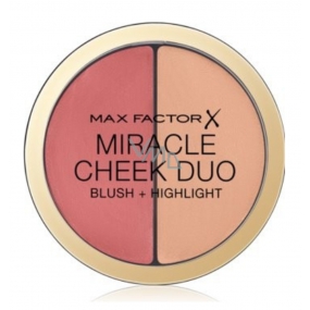Max Factor Miracle Cheek Duo krémová tvářenka a rozjasňovač 20 Brown Peach & Champagne 11 g