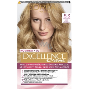 Loreal Paris Excellence Creme barva na vlasy 8.3 Světle zlatá blond