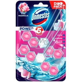 Domestos Power 5 Pink Magnolia Wc tuhý blok 2 x 55 g