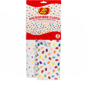 Jelly Belly Microfibre Cloth univerzální utěrka z mikrovlákna 32 x 32 cm 2 kusy
