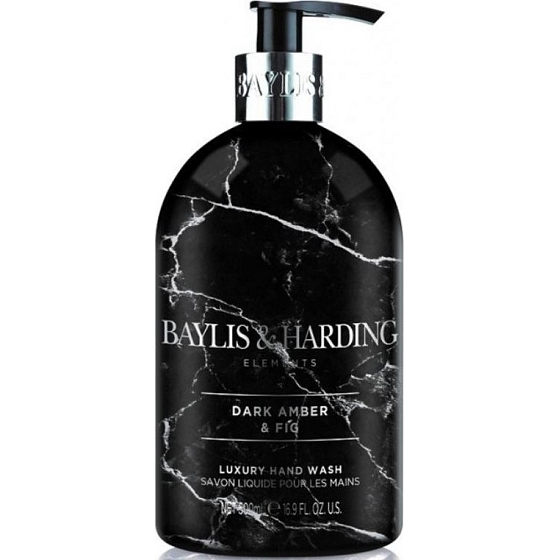 Baylis & Harding Ambra a Fík tekuté mýdlo na ruce dávkovač 500 ml