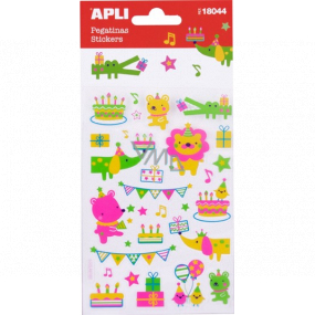 Apli Stickers Neon Animals nálepky s motivem zvířátek 1 arch 18044