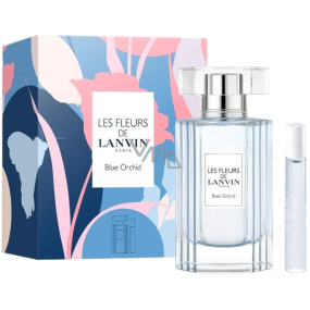 Lanvin Les Fleurs Blue Orchid toaletní voda 50 ml + toaletní voda miniatura 7,5 ml, dárková sada pro ženy