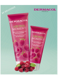 Dermacol Moment Be Delicious Malina sprchový gel 250 ml + krém na ruce 100 ml, dárková sada pro ženy