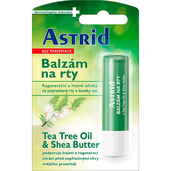 Astrid Tea Tree Oil & Shea Butter balzám na rty 4,8 g
